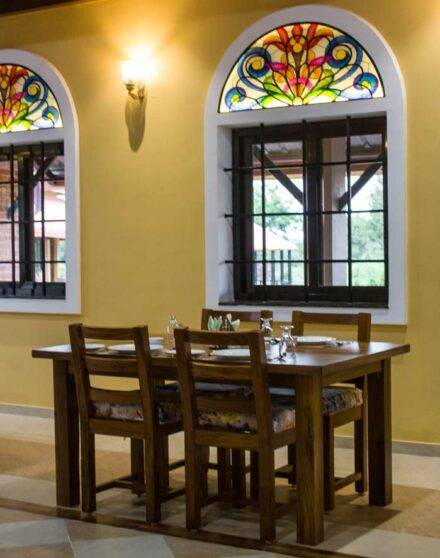 Dining in candle light